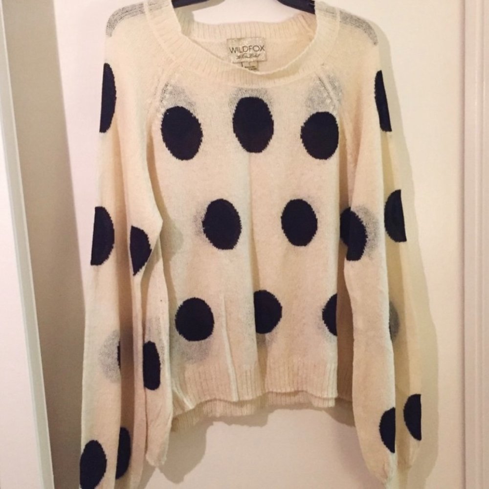 Wildfox White Label Polka Dot Sweater